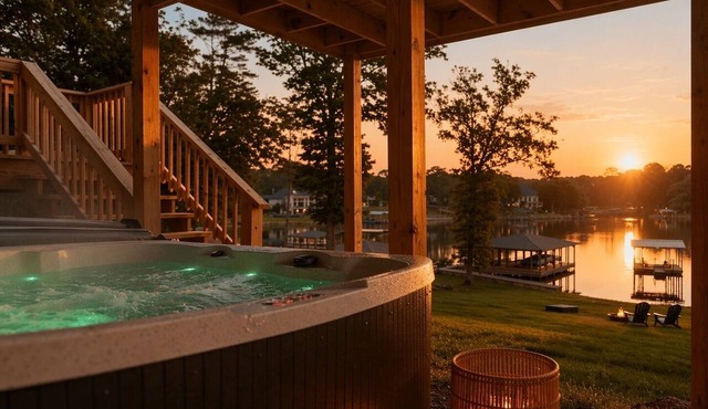 Peaceful 4-bedroom Lake Hamilton Cottage w/Hot Tub, Fire Pit, Game Room + More