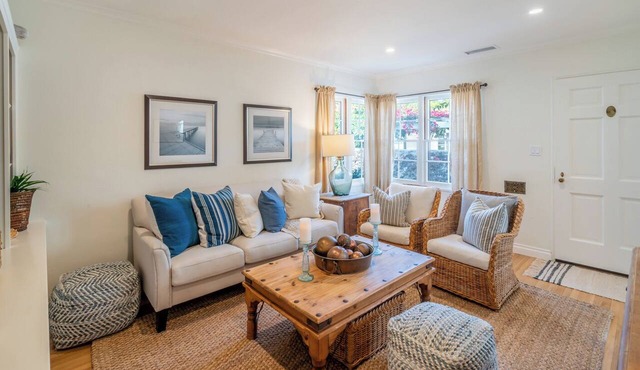Refined Coastal Escape a Block from West Beach!