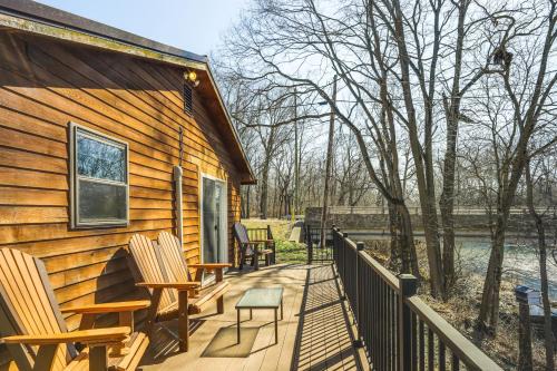 Riverfront Covington Cabin w/Deck & Fire Pit!