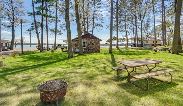 Rustic Cabin w/Fire Pit, Steps to Sand Lake!