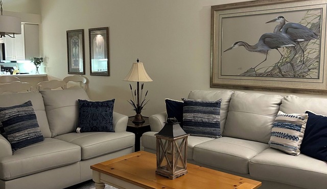 Spacious 3-bedroom first floor coach home with attached garage in North Naples
