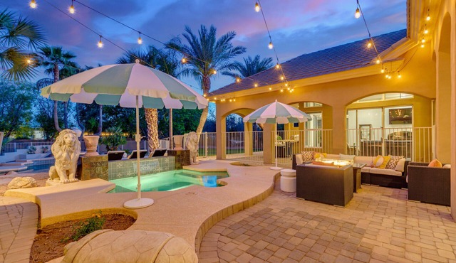 Spacious 4BR Chandler Retreat w Pool, Spa, Game Room & 3 King Suites