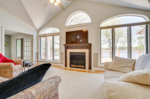 Spacious Lakefront New Auburn Home w/Sunroom