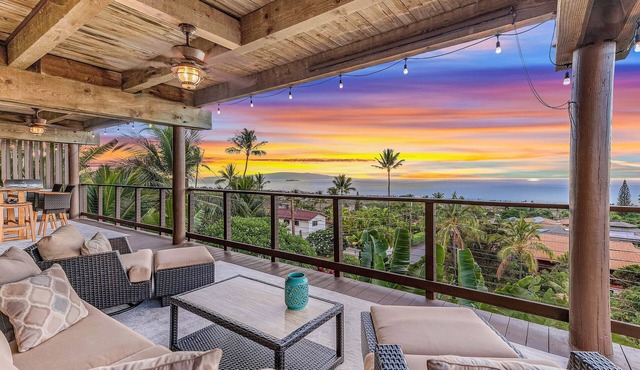 Spectacular Panoramic Ocean Views - Private Ohana - Wailea Custom Pole Home