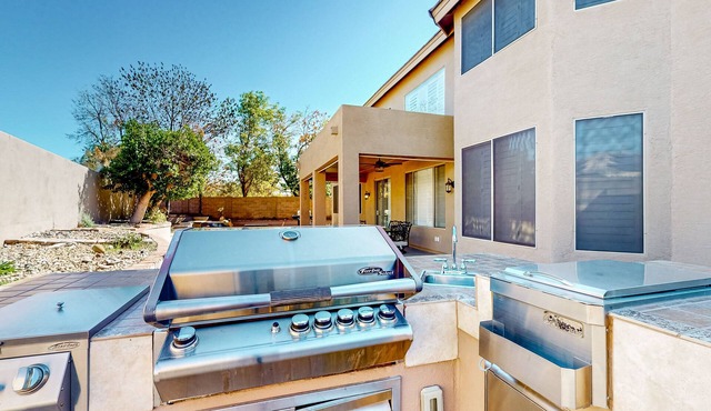 Sunny & spacious getaway with private pool, game room, & balcony - near parks