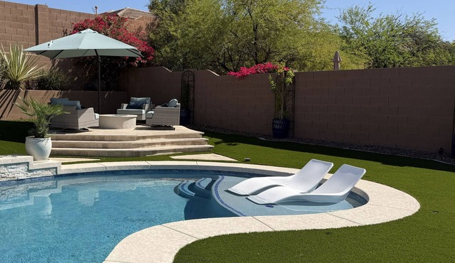 Turtle Hill Anthem Arizona Getaway -2BR Desert Oasis New Pool Fire Pit BBQ