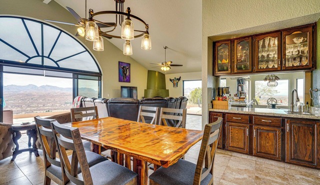 Views + Fire Pit: Hilltop Retreat in Rio Rico!